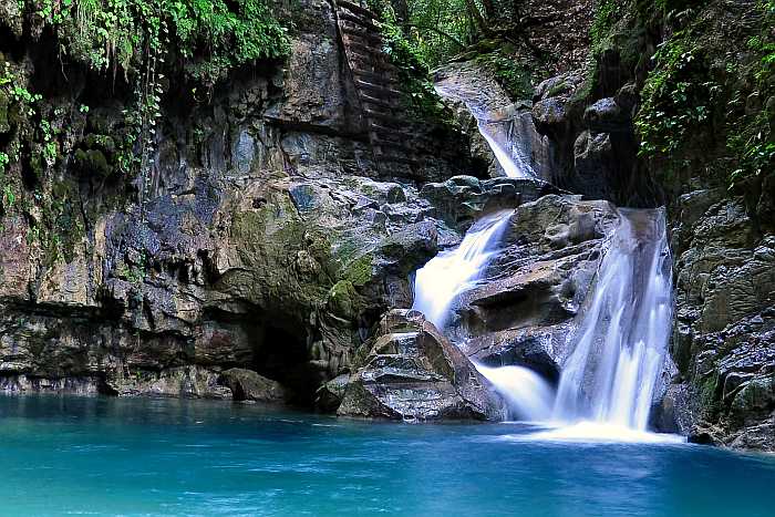 Damajagua Waterfall, in Puerto Plata - Dominican Republic.