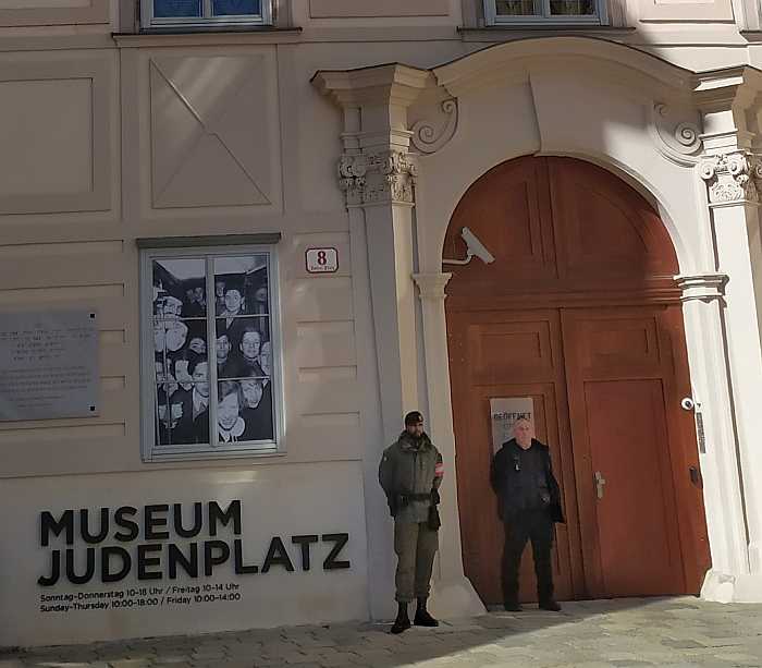 Judenplatz, outside Jewish Museum in Vienna