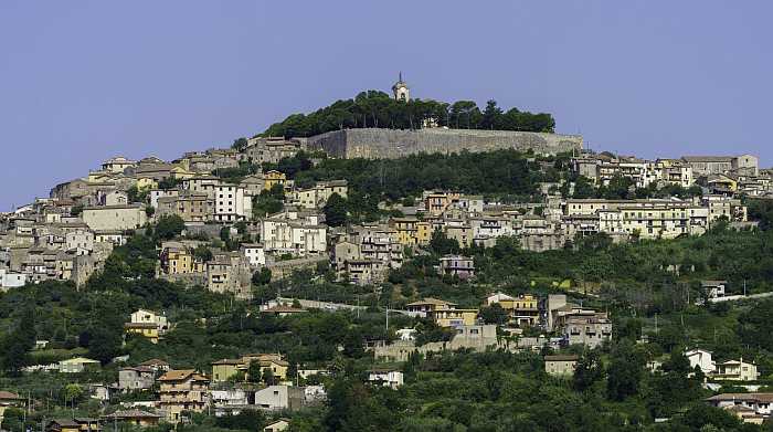 The historic town of Alatri in Italy.