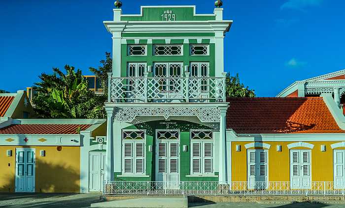 Old Town in Oranjestad, Aruba.