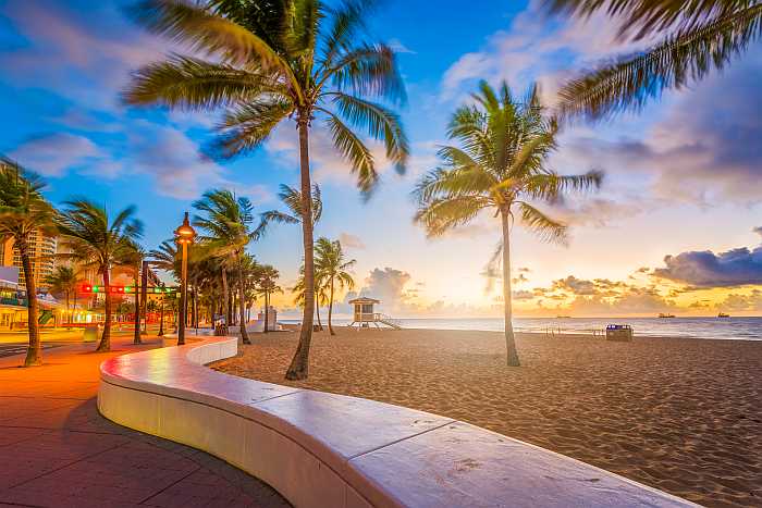 Beach in Fort Lauderdale, Florida.