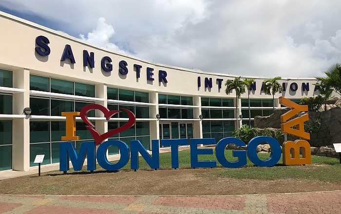 Airport in Montego Bay, Jamaica.