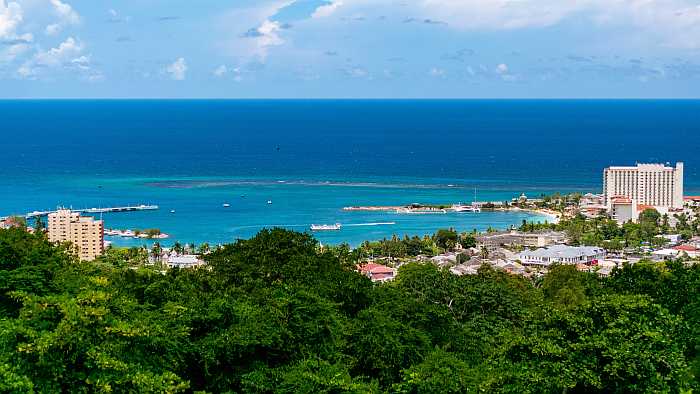 Ocho Rios Beach in Jamaica. 