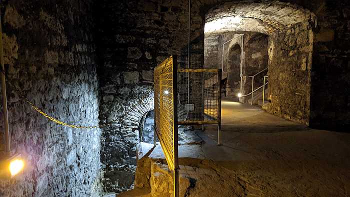 Underground caves in Viterbo, Italy.