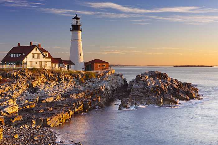 Portland Head lighthouse in Maine.
