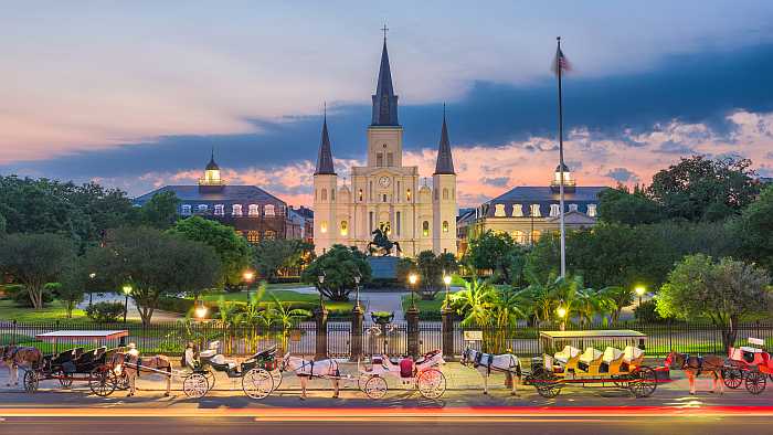 Jackson Square in New Orleans.