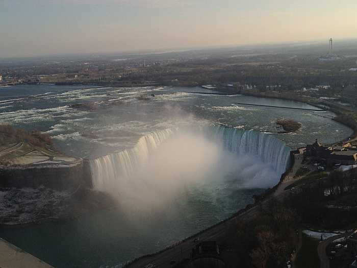 Niagara Falls during the winter.