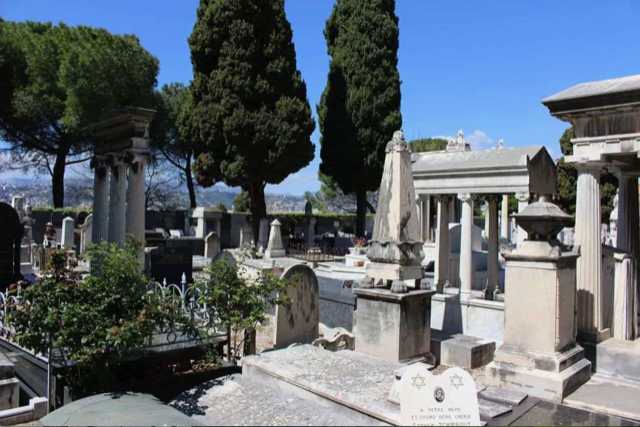 Jewish cemetery in Nice, France.