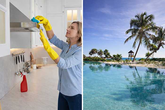 Passover preparation at home compared with a tropical resort Passover program