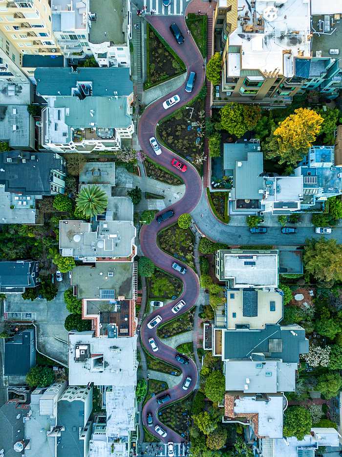 Lombard Street in San Francisco.