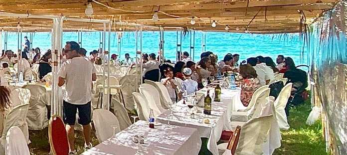 Sukkot program at The Blue Lagoon kosher hotel in Cyprus with Yoni Kahana Group