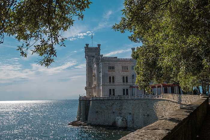 Miramare Castle in Trieste, Italy.