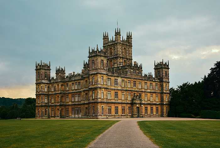 Highclere Castle used in filming Downton Abbey.